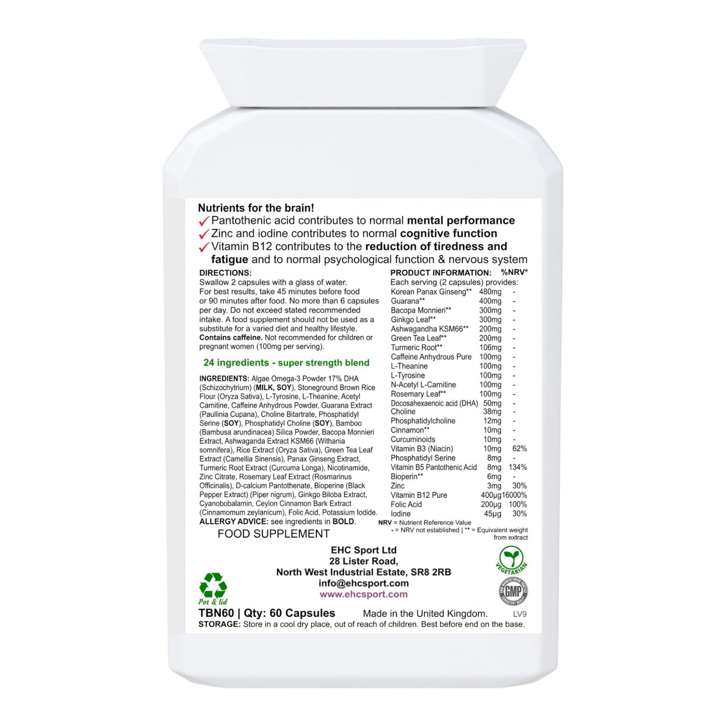Brain Unlimited! The world's most powerful Nootropic - EHC Sport