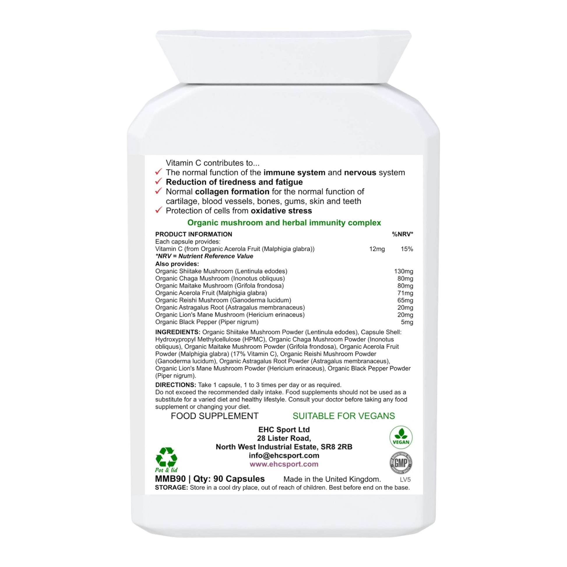 Shroomunity | Immune Defence Mushroom Formula - EHC Sport