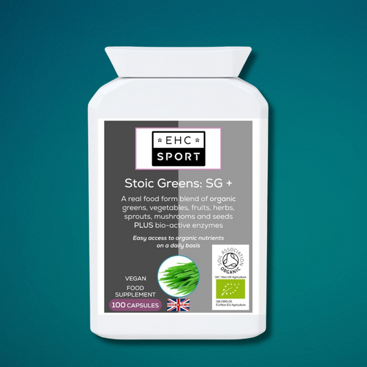 Stoic Greens: SG + | Plant-Based Nutrition Capsules - EHC Sport